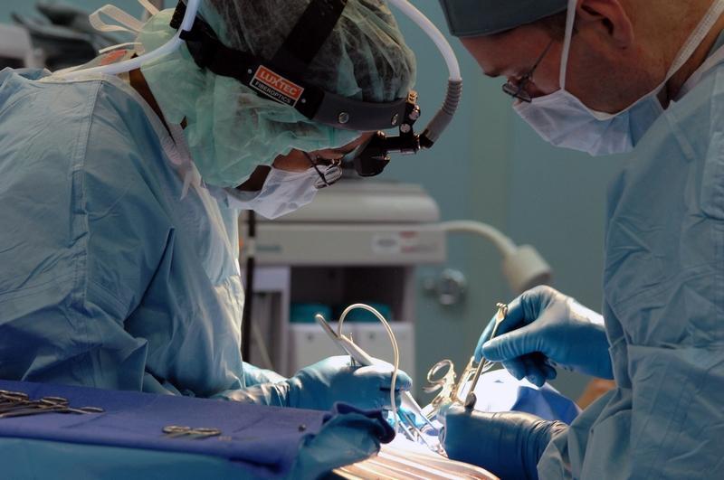 Doctors performing an operation